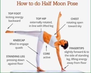 half moon pose yoga
