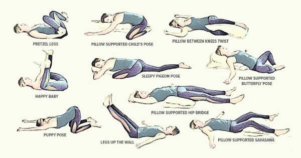 10 posturas de yoga nocturnas que puedes hacer en la cama